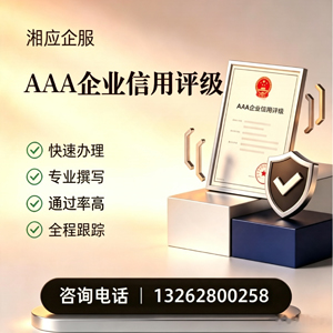 济宁AAA企业信用评级申请服务